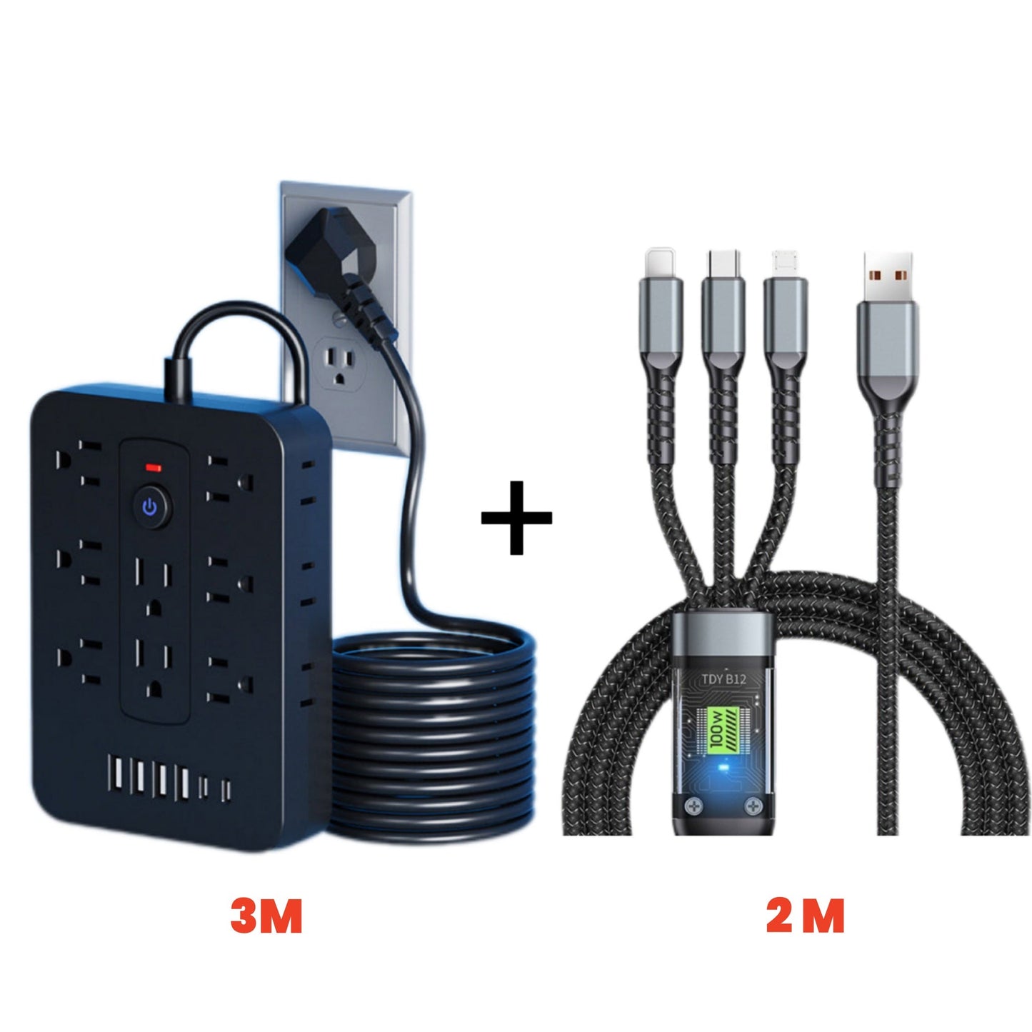 š„Hot Sale Deals-20-in-1 Power Strip with Overload Protection