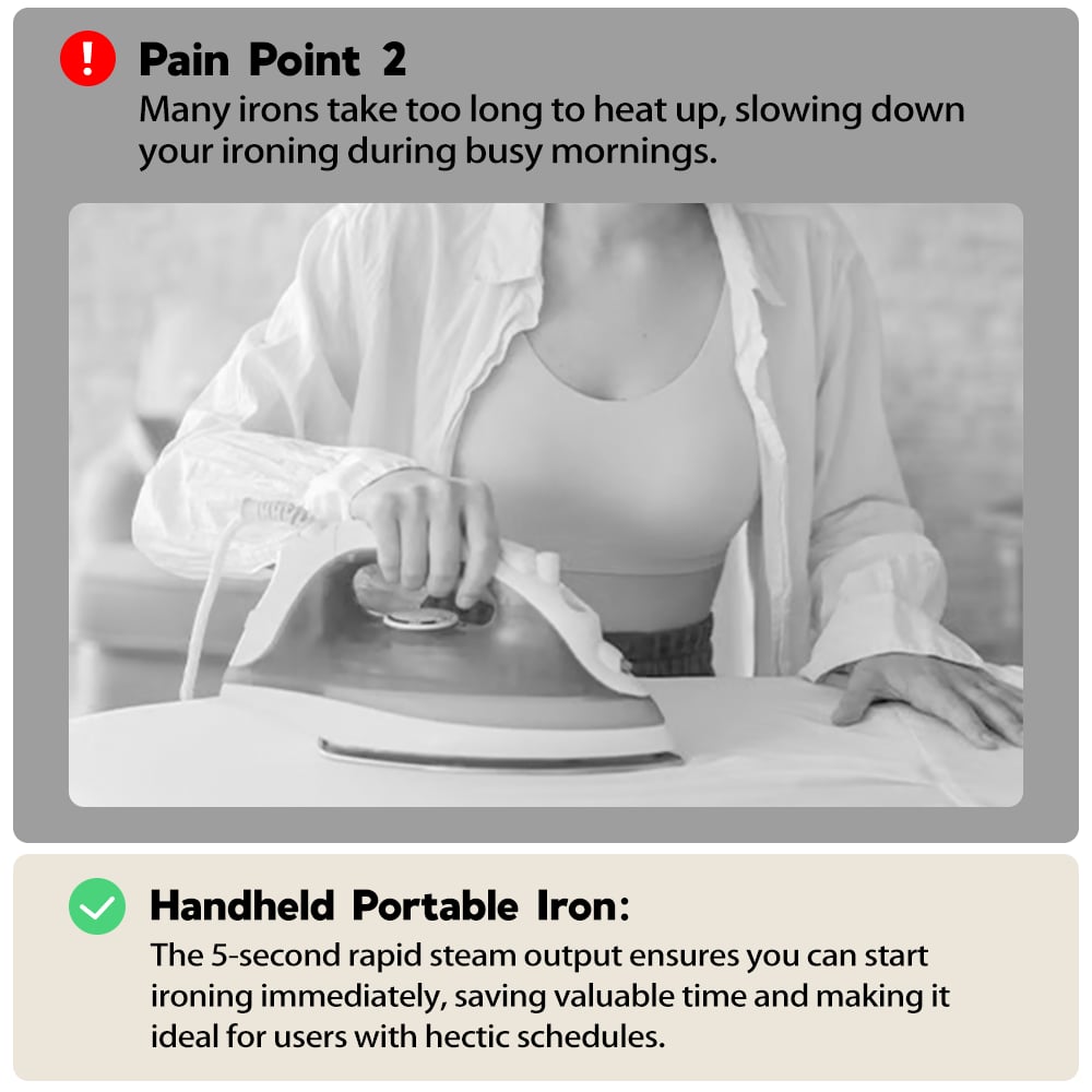 🔥Limited Time Offer🎁Portable Mini Electric Steamer Iron for Clothes