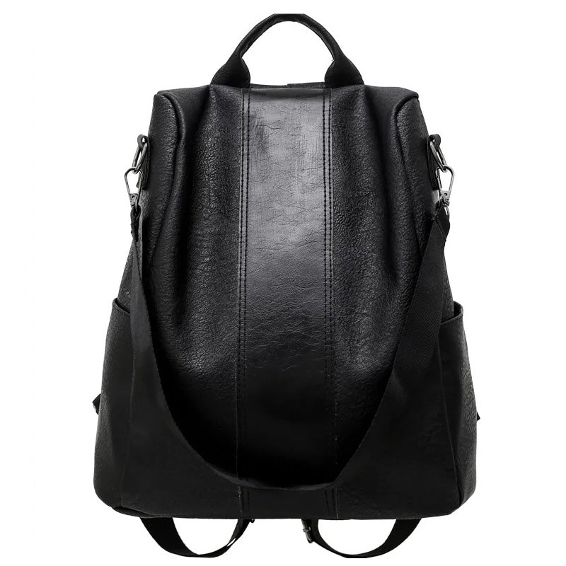 Limited Edition Leather Anti-Theft Backpack for Women – Stylish & Secure