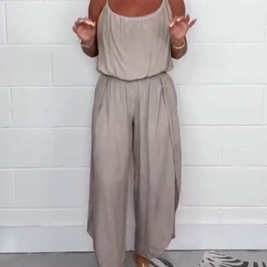 🌸Summer Hot Sale 49% Off 🌸 Women’s Casual Loose Cami Jumpsuit