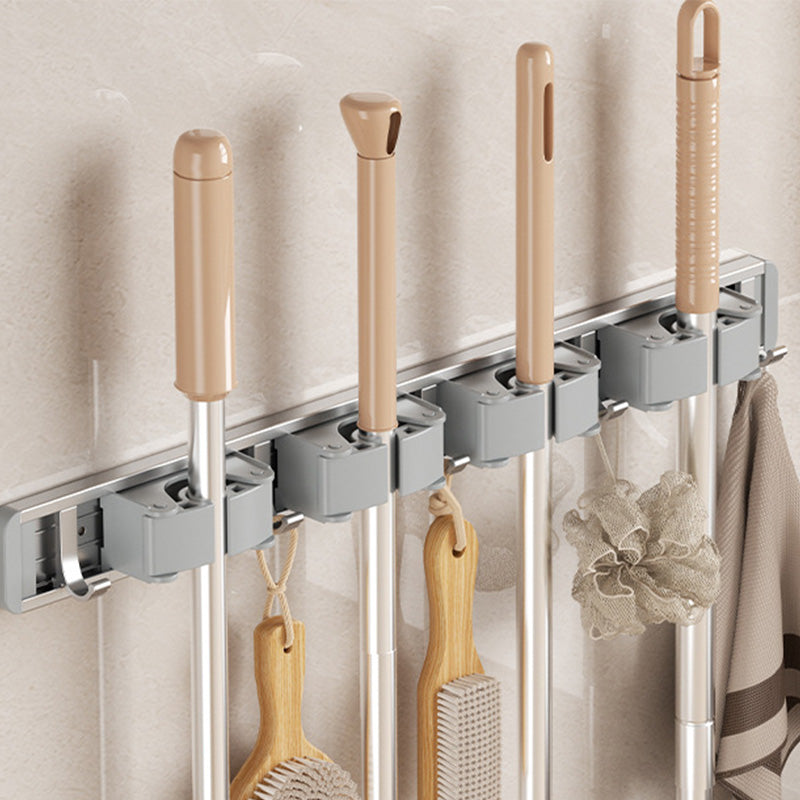 š„2025 Hot Saleš„No-Drill Wall-Mounted & Heavy-Duty Broom and Mop Holder with Hook