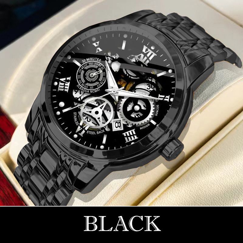 🎄Christmas Sale 70% OFF🔥Men's Waterproof Roman Skeleton Automatic Mechanical Watch