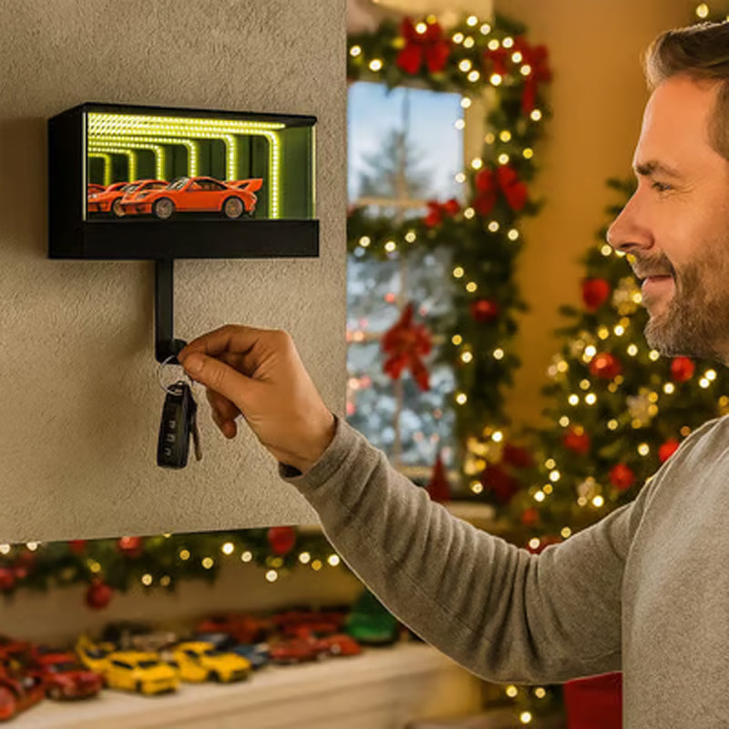 🔥Black Friday Mega Deal – 49% off!🔥Infinity Mirror LED Garage Key Holder