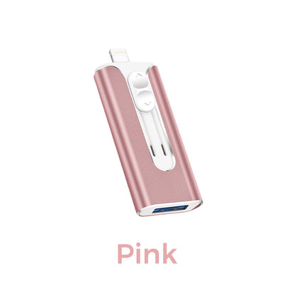 🔥 Hot Sale 50% OFF 🔥4-in-1 MFi Certified USB Flash Drive with Type-C Adapter for iPhone/Android/PC