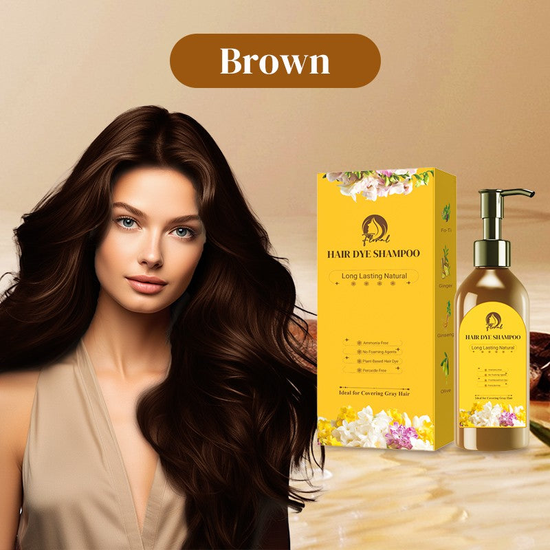🔥Exclusive 2025 Luxury Sale✨🎁Long Lasting Natural Hair Dye Shampoo