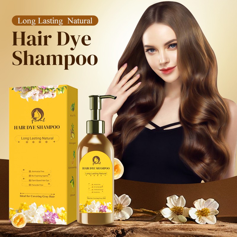 🔥Exclusive 2025 Luxury Sale✨🎁Long Lasting Natural Hair Dye Shampoo