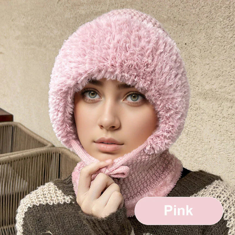 🔥Hot Sale 49% OFF🎁Women's Winter One-Piece Knitted Beanie Scarf Mask 4-in-1 Balaclava
