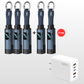 🔥HOT SALE50% OFF🔥🔌 4-in-1 charging cable with digital display & key ring – fast charging, kink-resistant & compact