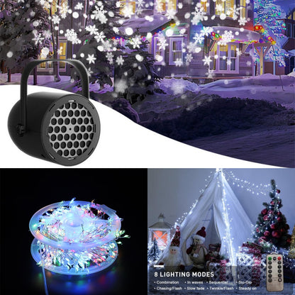 🎅Christmas Hot Sale🎁16-Pattern USB Christmas Projector Light