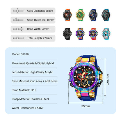 ⌚ 50% OFF! ✨ MULTIFUNCTION LED WATCH - Waterproof & Digital Display, 7 Sports Modes with Sleep Monitor, Perfect for Outdoor and Daily Use 🌟🔋