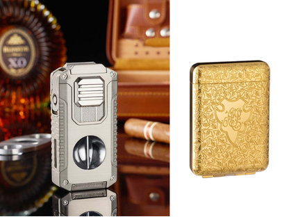 🎁New Year gifts🎊5-in-1 Refillable Cigar Torch Lighter with Cutter✨Buy 2, Free Shipping 🚚