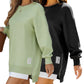 ✨ Easy Everyday Comfort | Women's Half-Zip Long-Sleeve Sweatshirt Dress