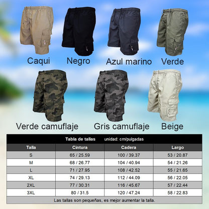 Men's Zipper Pockets Hiking Athletic Running Shorts