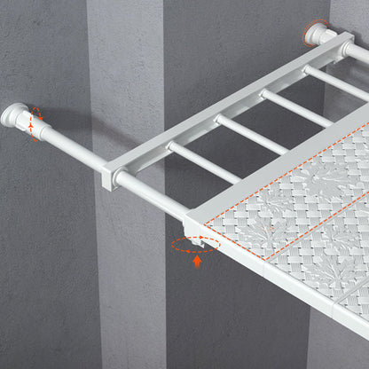 ⚡Hot Sale⚡Expandable Closet Tension Shelf Storage Rack for Wardrobe, Kitchen, Bathroom