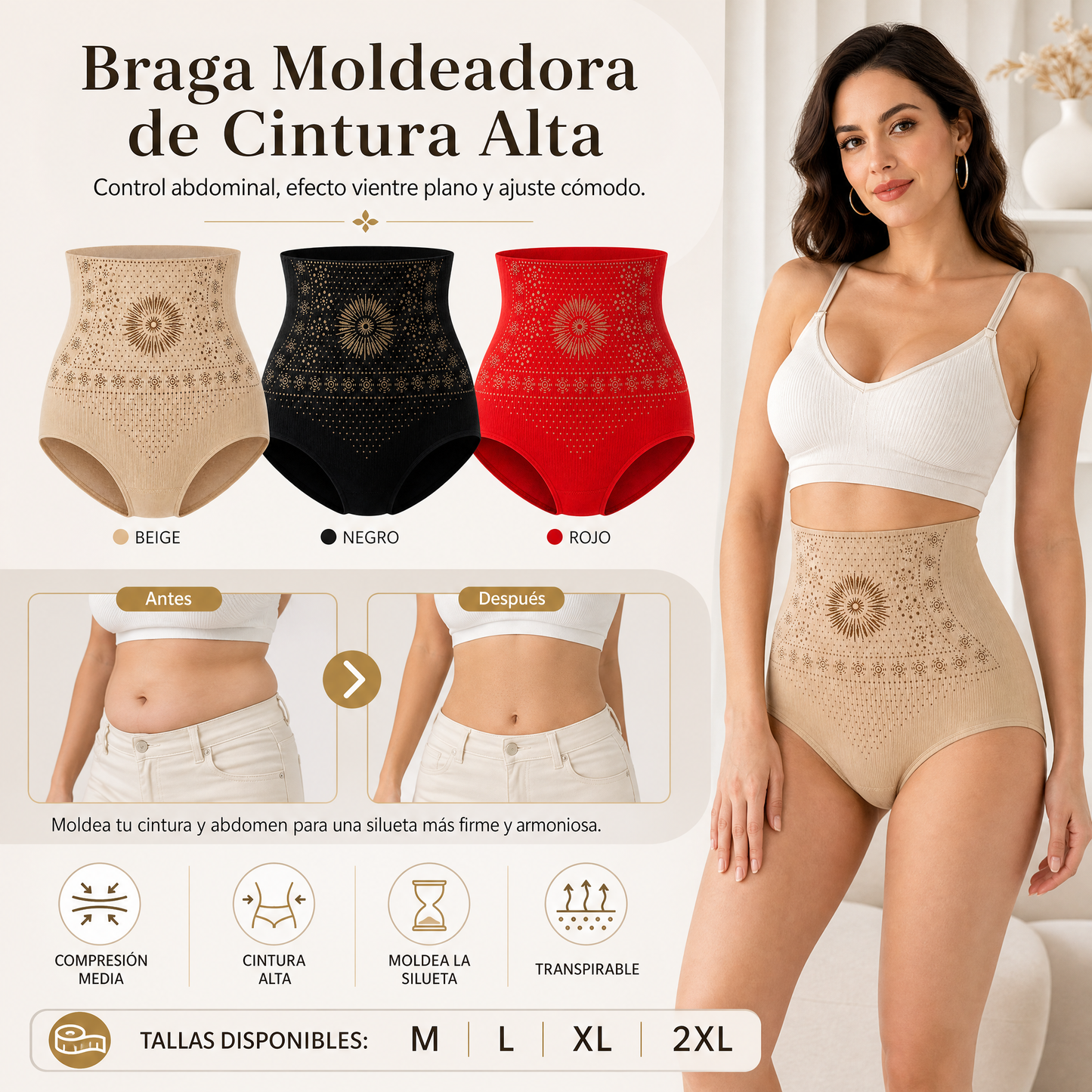 🥳2026 HOT SALE🥳💞50K+ SOLD!🌸🧘‍♀️ 50% OFF! Thermogenic Tummy Control Shorts – 30‑min daily wear, activates warmth & boosts circulation. Supports firmer, smoother contour. No gym needed. A smart shapewear choice. 👵✨