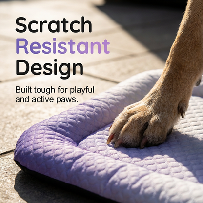 💖❄️Pet Cooling Mat for Dogs & Cats 🐾 Naturally Cool Ice-Silk Pad • Breathable, Washable & Soft 🐶🐱