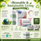 💐 BUY 2, GET 1 FREE!🧳No‑Pump Vacuum Storage Bags – Press & seal, no pump needed. Saves 80% space, keeps clothes dry & dust‑free. Perfect for bulky bedding & off‑season gear. 🛏️🗄️