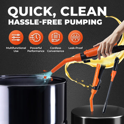 🔥 50% OFF NOW! ✨ Battery Powered Liquid Transfer Pump - Fast & Safe Siphoning for Fuel, Water & Oils with Auto-Stop Function ⛽🔋