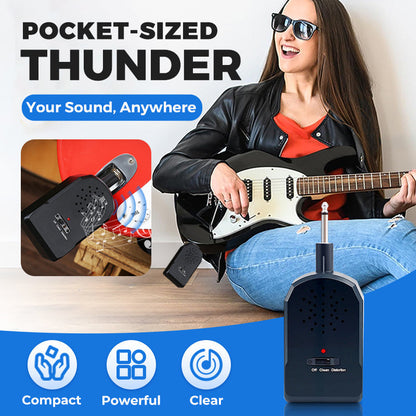 🌆 HOT SALE 🎁 Mini Portable Guitar Amplifier Set 🎸 30W HD Sound 🔊
