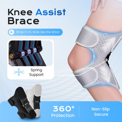 🥳2026 HOT SALE🥳💞50K+ SOLD!💥🛡️🌤️ 50% OFF! Adjustable Sport Knee Booster – Silicone grip, 4‑way stretch. Relieves strain during walks, hikes or workouts. Your joint’s best friend. 🦵💕