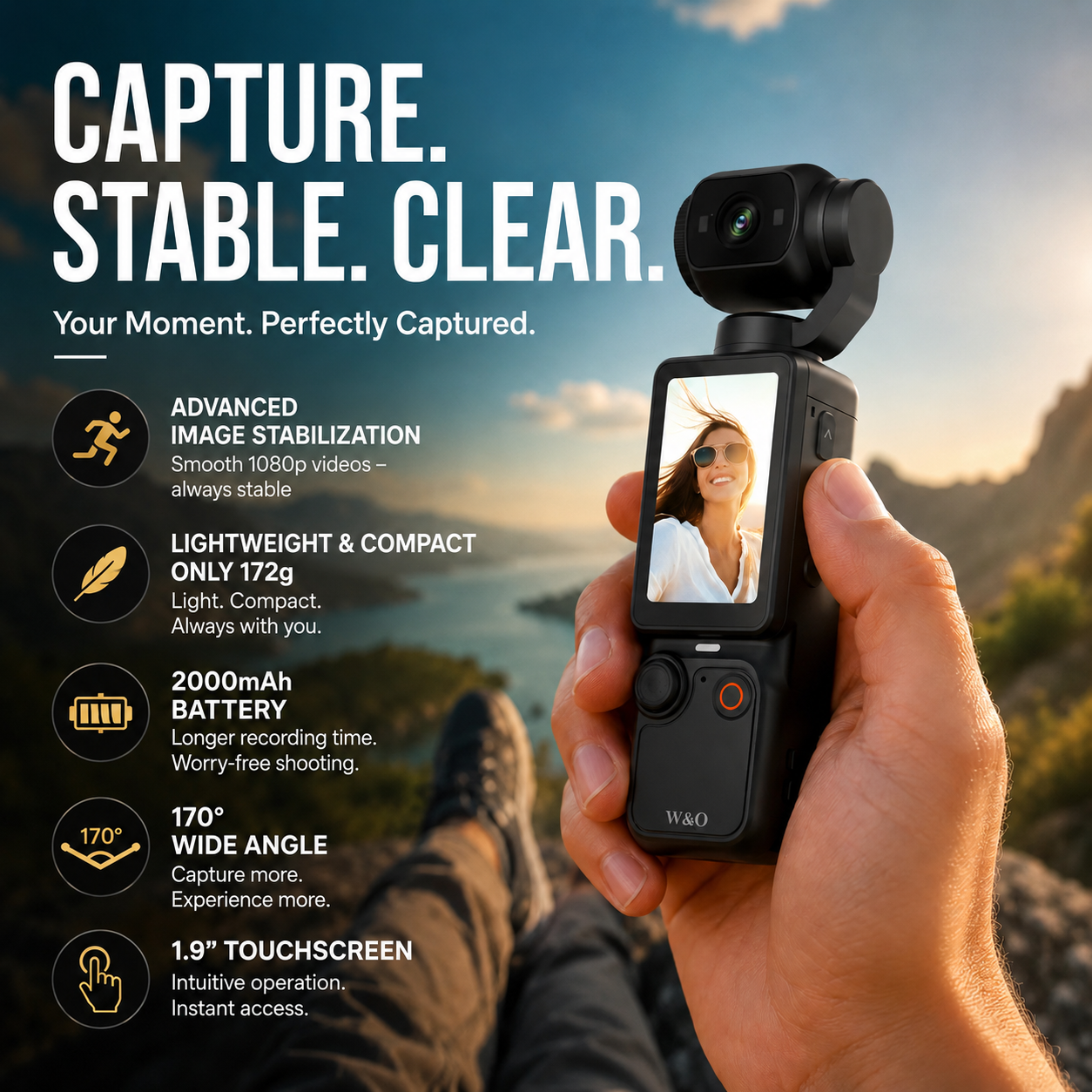 📸✨【Limited Edition – 50% Off】Pocket camera with flip-up display – Take perfect selfies 📱💄 and share them instantly, no editing required