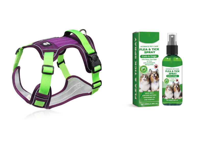 📢📢50% OFF !! ⏰No Pull Dog Harness with Leash & Collar LED