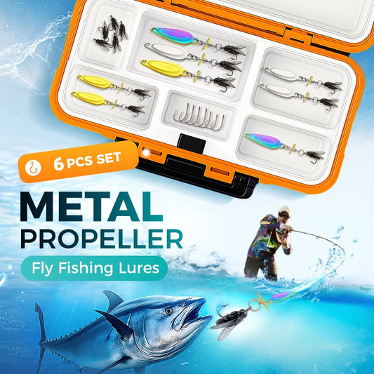 Metal Propeller Fishing Lure for Catching Fish🎣Value 6PCS Set - Catch Trophy Fish!