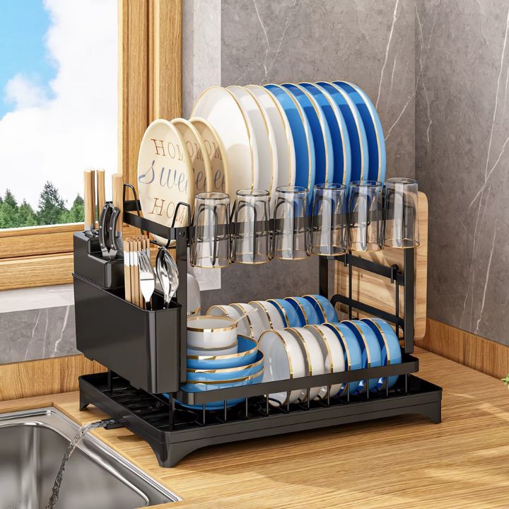 🔥50％ OFF🔥Premium 2-Tier Dish Rack✈️Free Shipping