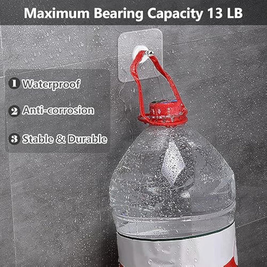 ✨No-Drill Screw Stickers, Strong Adhesive No-Nail, No Drilling Required Adhesive Wall Hooks Wall Mount Screw Hooks Picture Hangers Without Nails for Hanging 2.25 * 2.25 * 0.4 Inch for Kitchen, Bathroom, Home