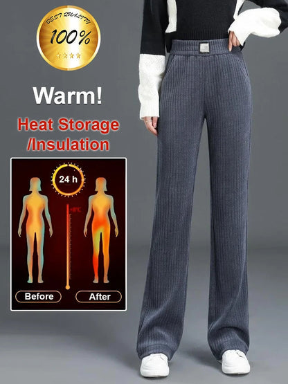 🌸NEW HOT SALE🔥Women‘s High Waist Wide Leg Corduroy Pants