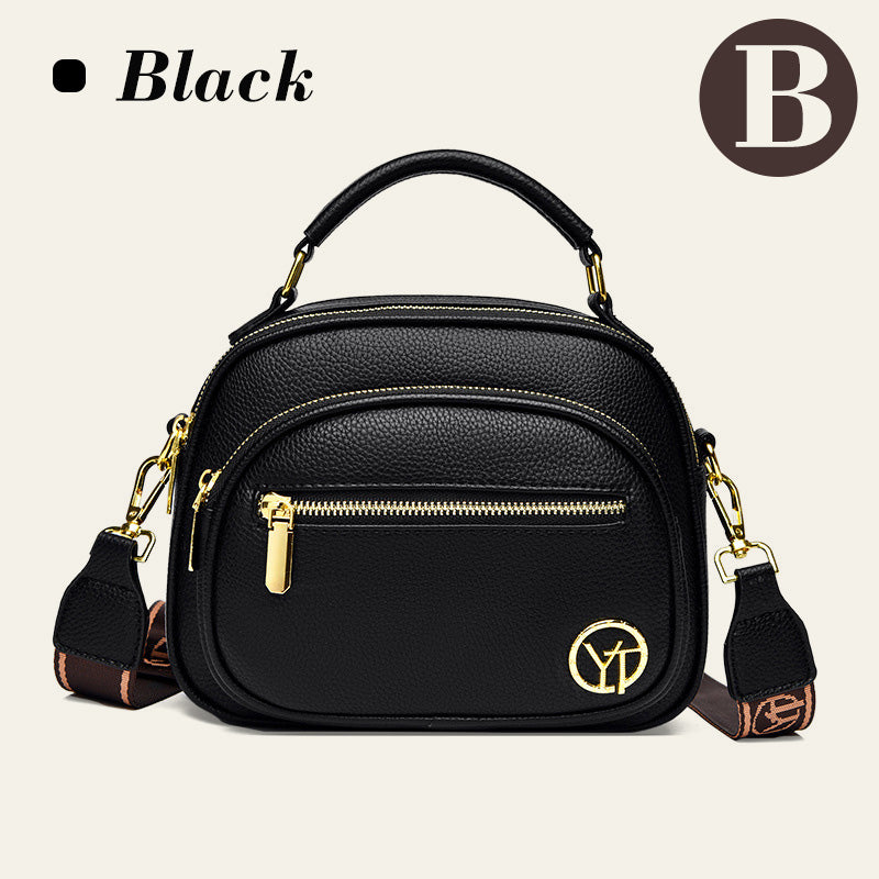 ✨Hot Sale 🎁Multifunctional compartment Adjustable wide shoulder strap leather bag