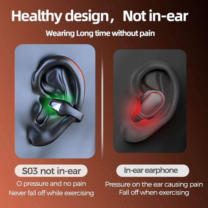🔥New Year Promotion 50% OFF🔥Wireless Ear Clip Bone Conduction Headphones