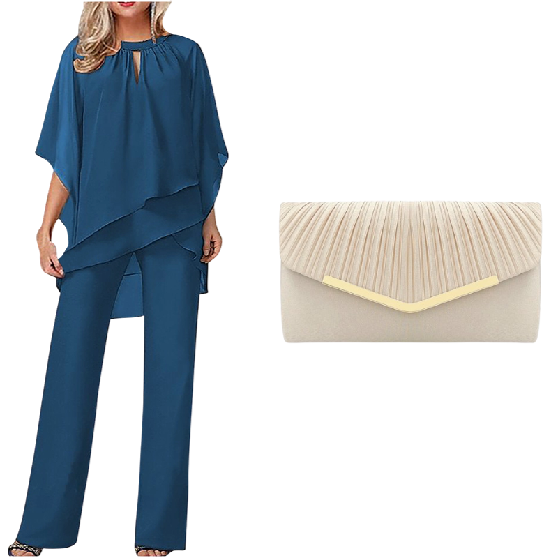 ⏳Time-Limited Special⏰Elegant Asymmetrical Two-Piece Pant Set
