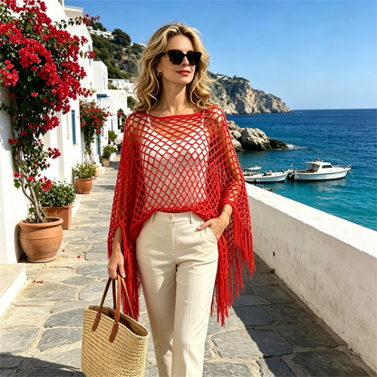 🏆 Last Day Special Price 💐Summer Metallic Crochet Cover-Up – Lightweight, Flowy & Effortlessly Stylish summer outfit