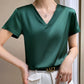 🌸49% OFF🌸Women's Breathable Silk V-Neck T-Shirt