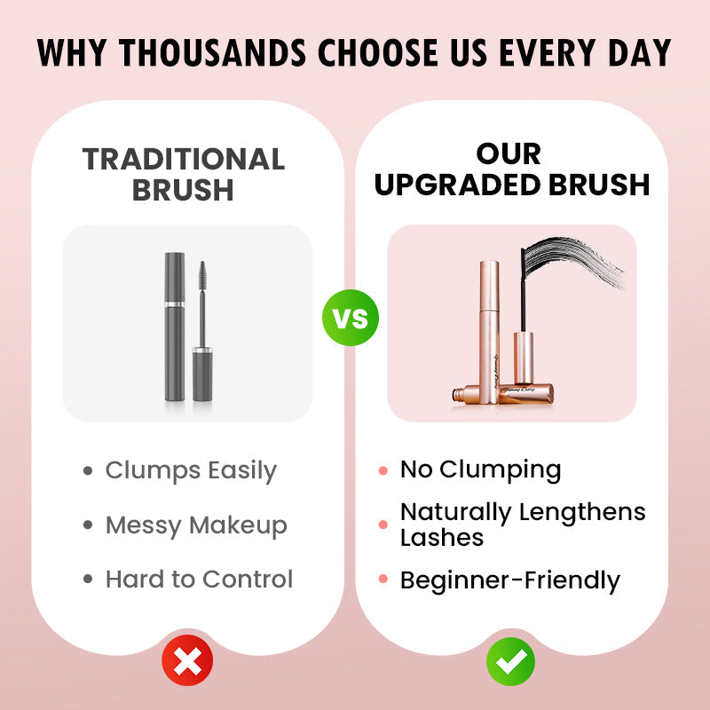 🔥 Hot Sale 60% OFF🔥🔥[Waterproof and Non-Smudging] Lengthening And Curling Long-lasting Mascara