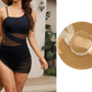 💎 50% OFF! 💎 Women's Sexy One-Piece Swim Dress – Ruched Slim Fit, High-Waisted Tummy Control & Sheer Mesh Detail 🩱✨