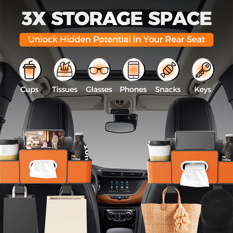 🎁Last day to get 50% off✨Multifunctional & Waterproof Car Back Seat Organizer