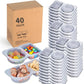 🔥HOT SALE 50% OFF🔥Double Compartment Snack Containers With Lids