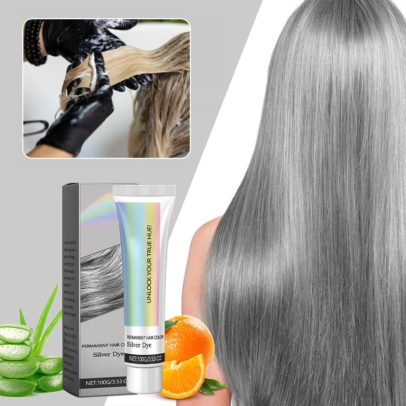 🌸Buy 2 Get 1 Free! 🌸🎁2-in-1 Natural Essence Extract Silver Hair Dye