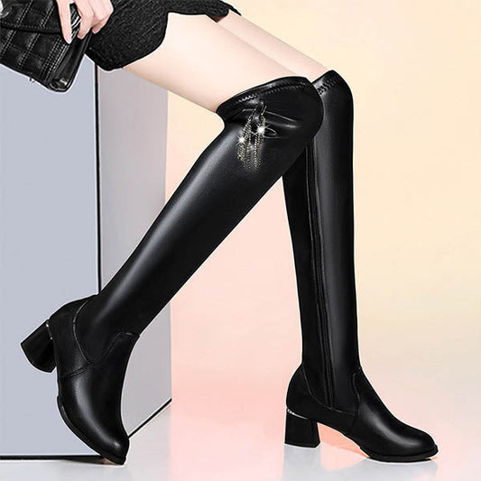 50%OFF✨Autumn Winter Series✨Warm Leather Boots For Women✨Look Slim