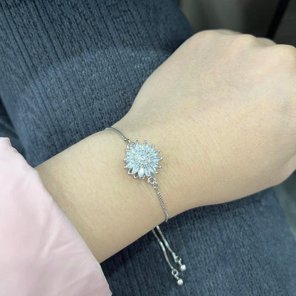 Spinning Sunflower Bracelet With Gift Box – A Calming and Relaxing Accessory for Mothers Day Gift, Valentines Day Gifts, Galentines Day Gifts, Birthday Gifts Jewelry
