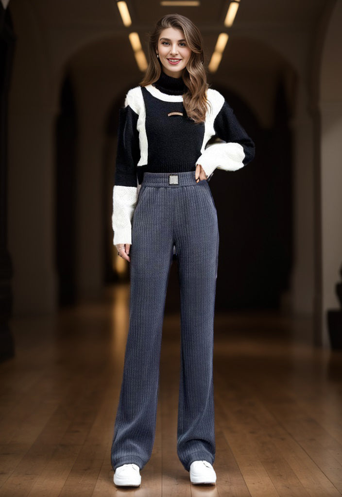 🌸NEW HOT SALE🔥Women‘s High Waist Wide Leg Corduroy Pants