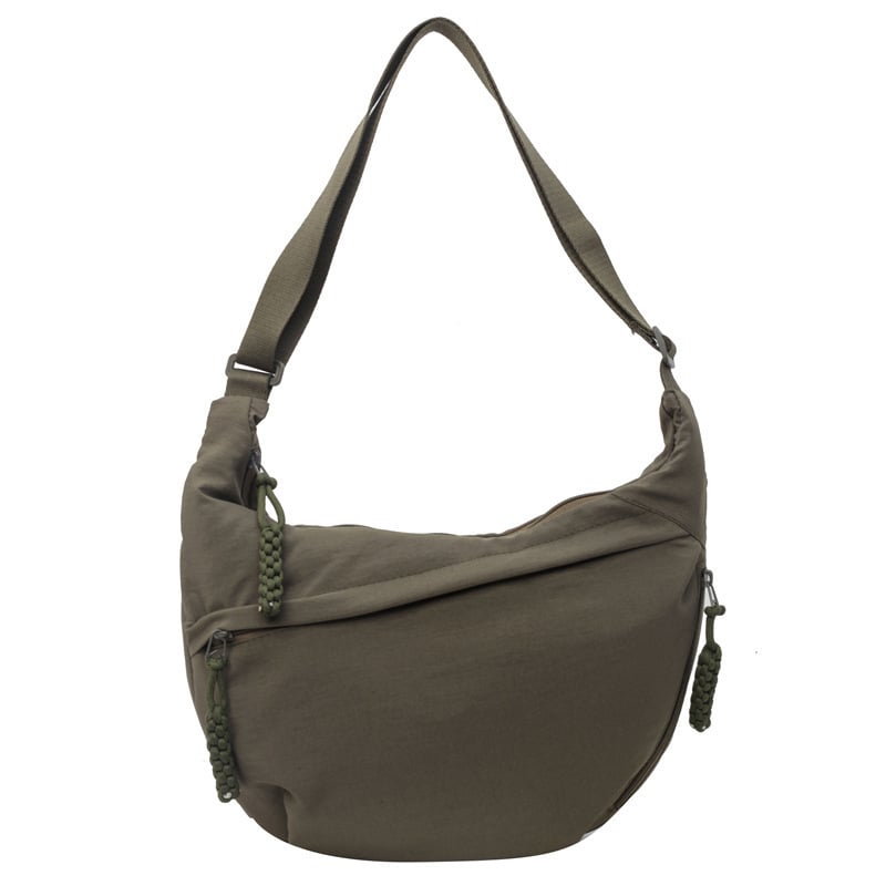 🔥Designer Direct Sales👜Women's Fashion Plain Color Nylon Crossbody Hobo Bag