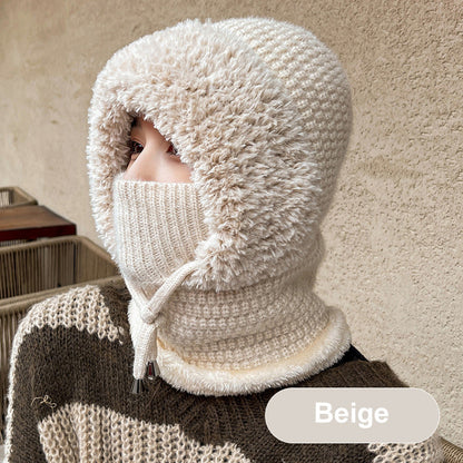 🔥Hot Sale 49% OFF🎁Women's Winter One-Piece Knitted Beanie Scarf Mask 4-in-1 Balaclava