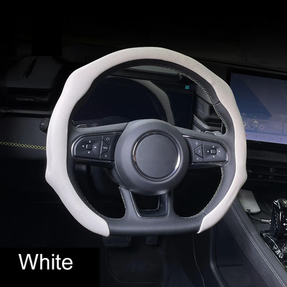 🏆 50K+ SOLD! – Almost Gone💥-✨ Nappa Leather car steering wheel cover