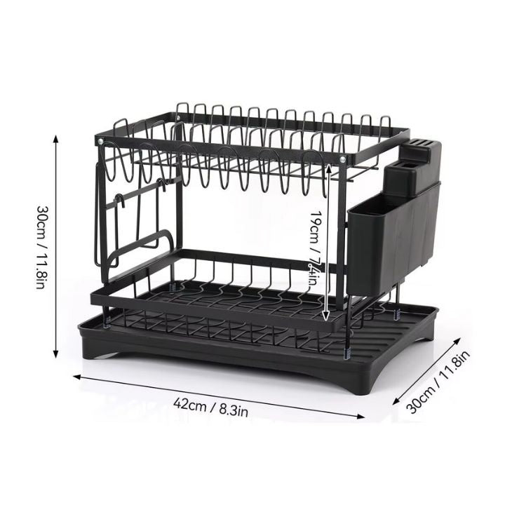🔥50％ OFF🔥Premium 2-Tier Dish Rack✈️Free Shipping