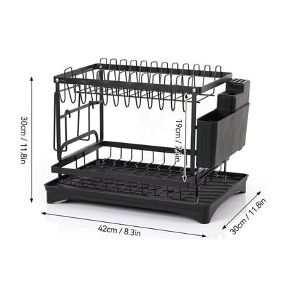 🔥50％ OFF🔥Premium 2-Tier Dish Rack✈️Free Shipping