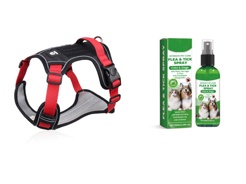 📢📢50% OFF !! ⏰No Pull Dog Harness with Leash & Collar LED
