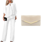 ⏳Time-Limited Special⏰Elegant Asymmetrical Two-Piece Pant Set